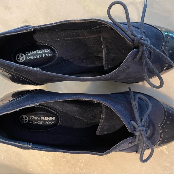 GIANI BERNINI | Navy Oxford Heels Sz 6.5 - Picture 3 of 5